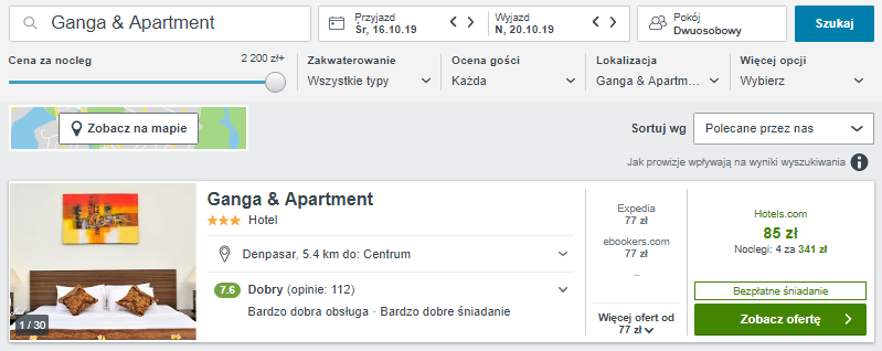 Rezerwacja hotelu