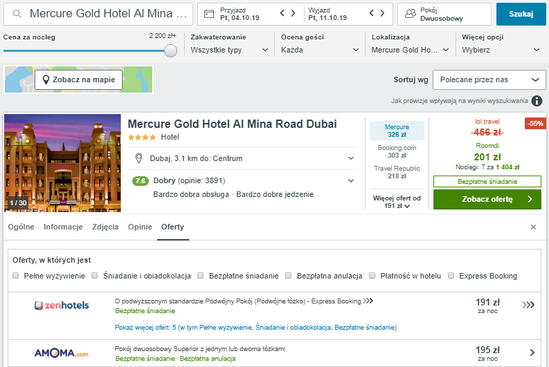 Rezerwacja hotelu