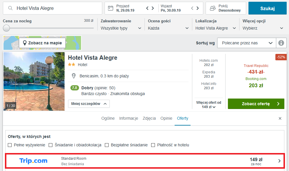Hiszpania hotel