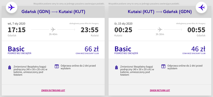 zarezerwuj loty do gruzji