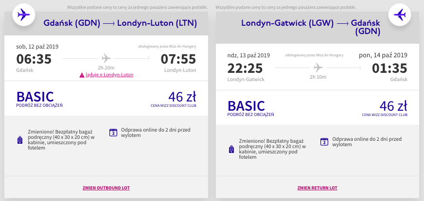 zarezerwuj loty do londynu