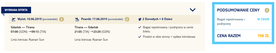 zarezerwuj loty do tirany