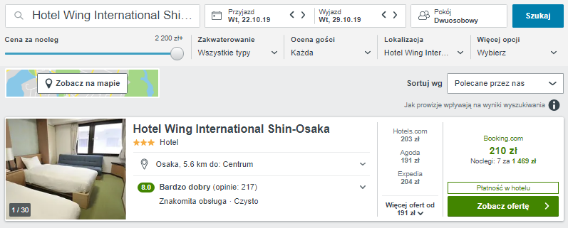 Rezerwacja hotelu