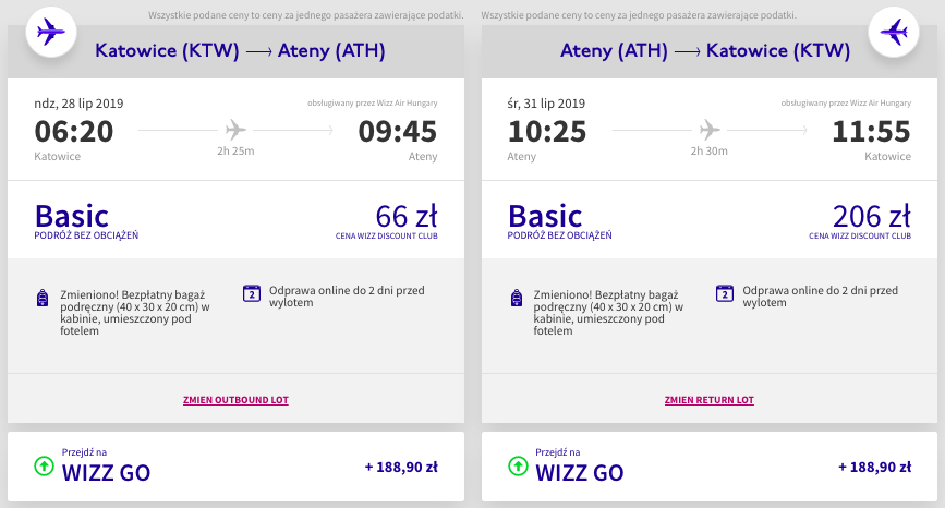 zarezerwuj loty do aten