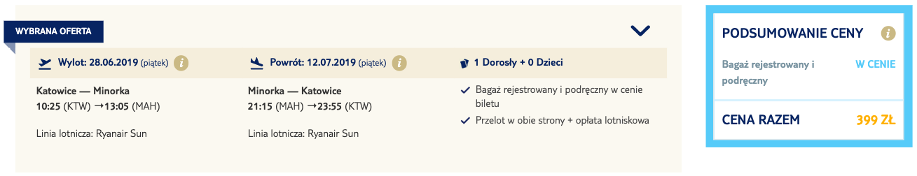 zarezerwuj loty na minorke