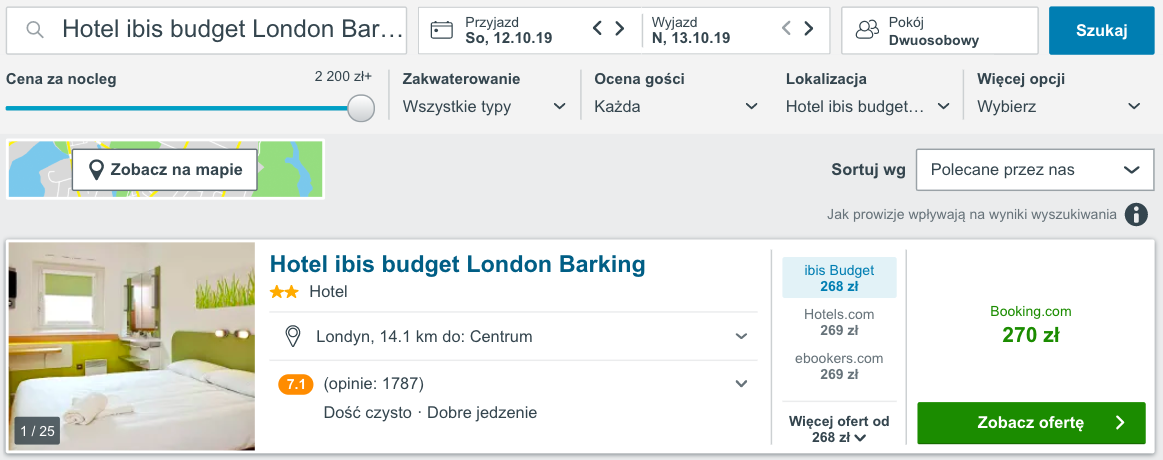 zarezerwuj hotel w londynie