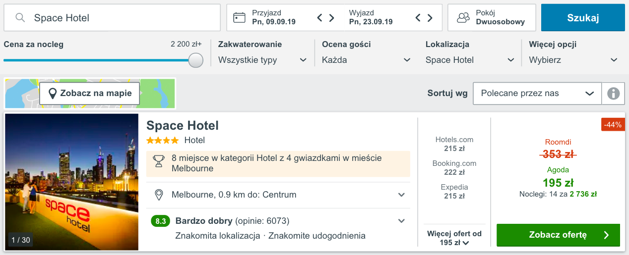 zarezerwuj hotel w melbourne