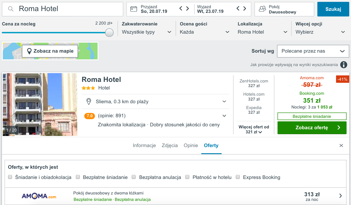 zarezerwuj hotel na malcie