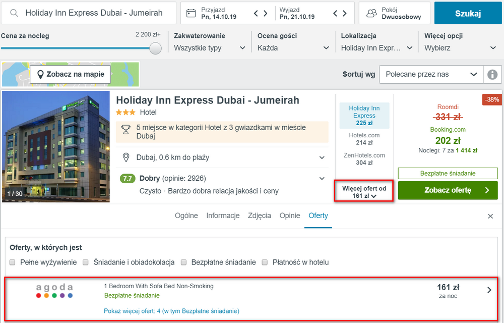 dubaj noclegi