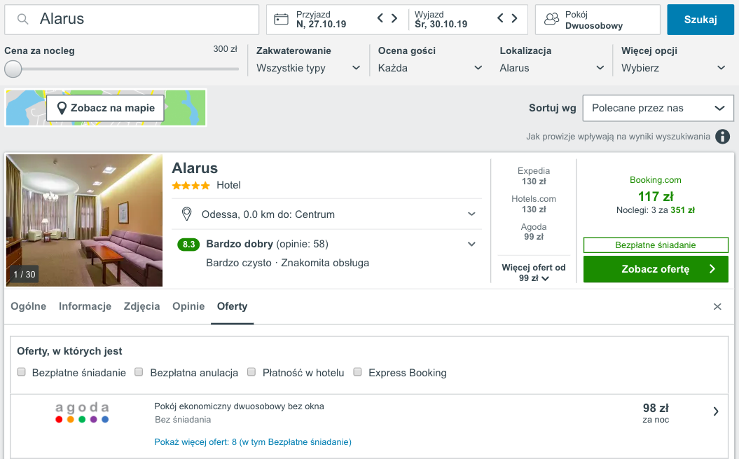 zarezerwuj hotel w odessie