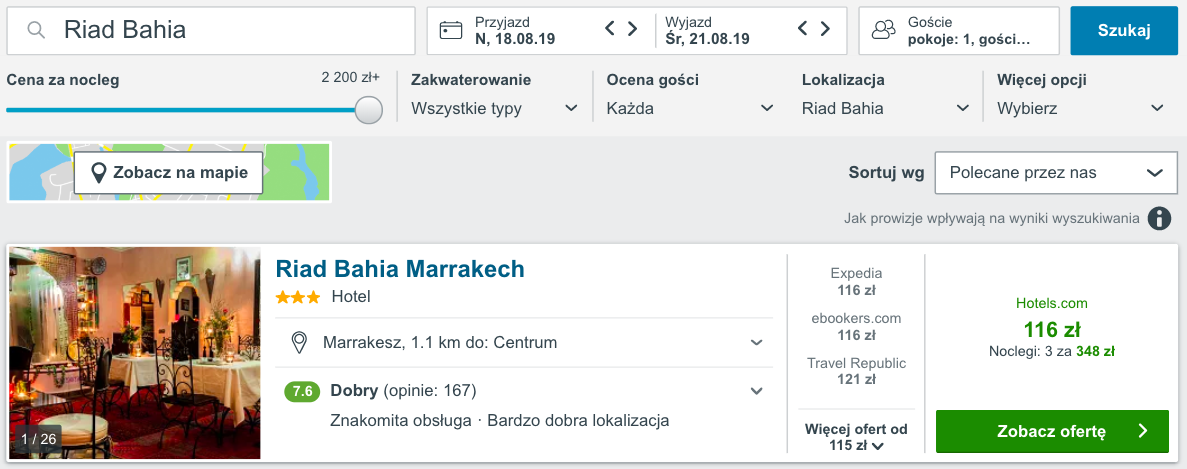 zarezerwuj hotel w rak