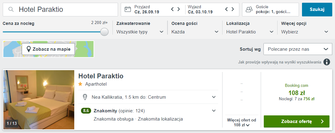 Rezerwacja noclegów