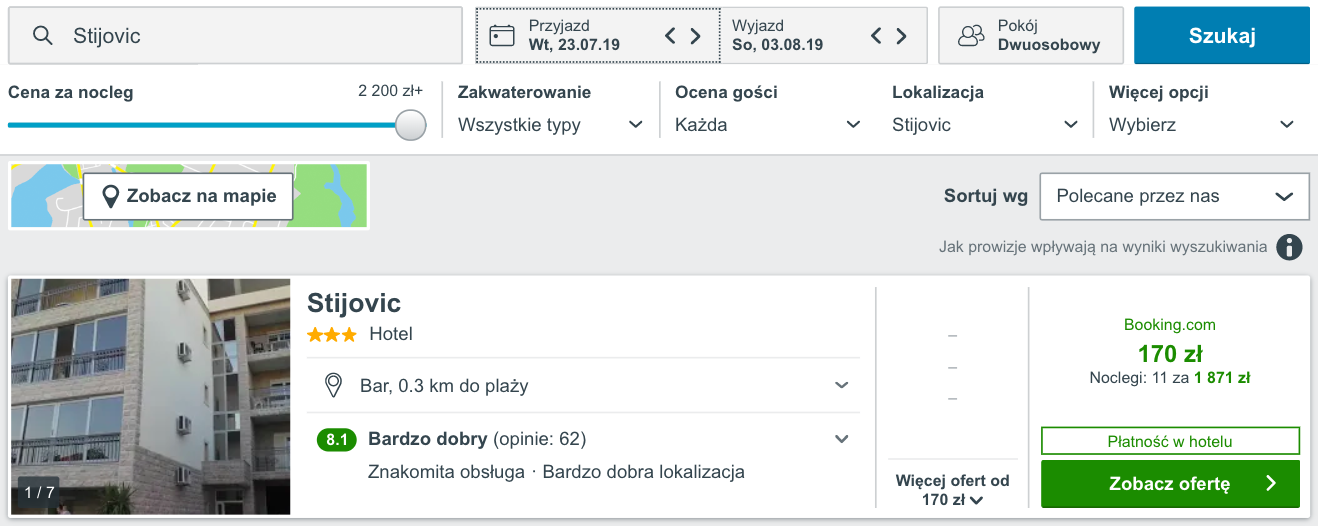 zarezerwuj hotel w tgd