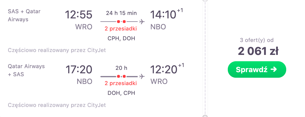 zarezerwuj loty do nairboi