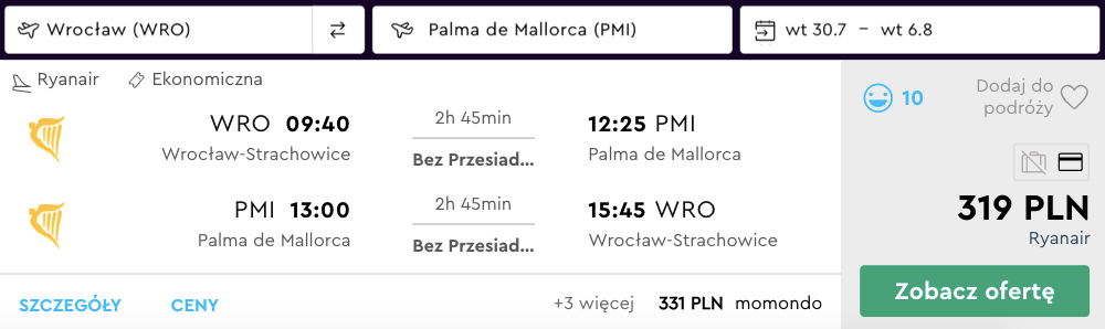 zarezerwuj loty na majorke