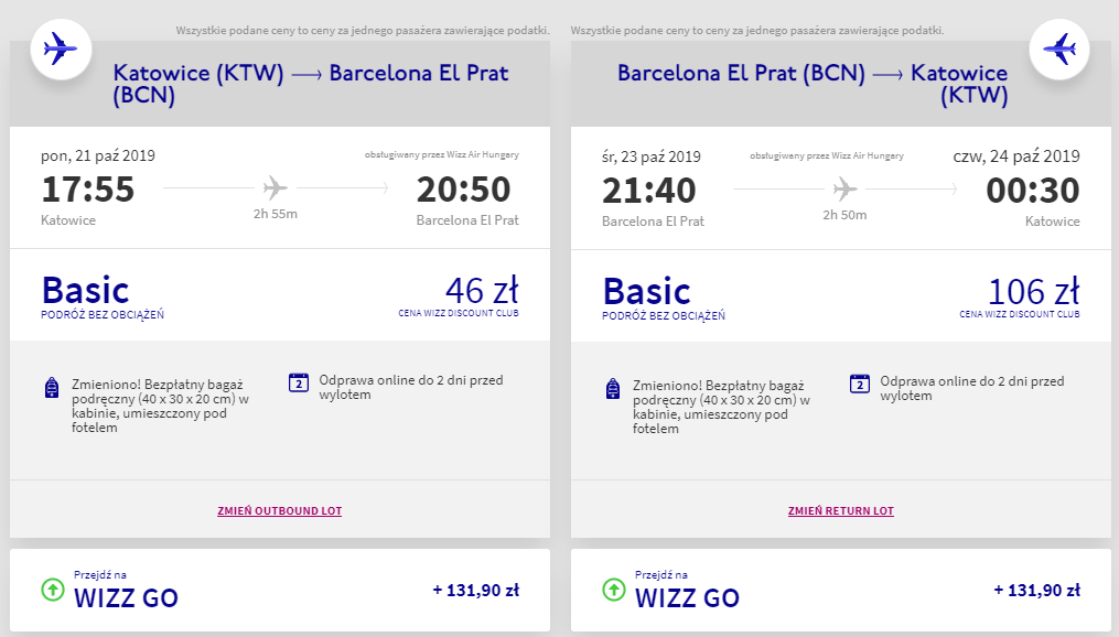 bcn za 152 PLN
