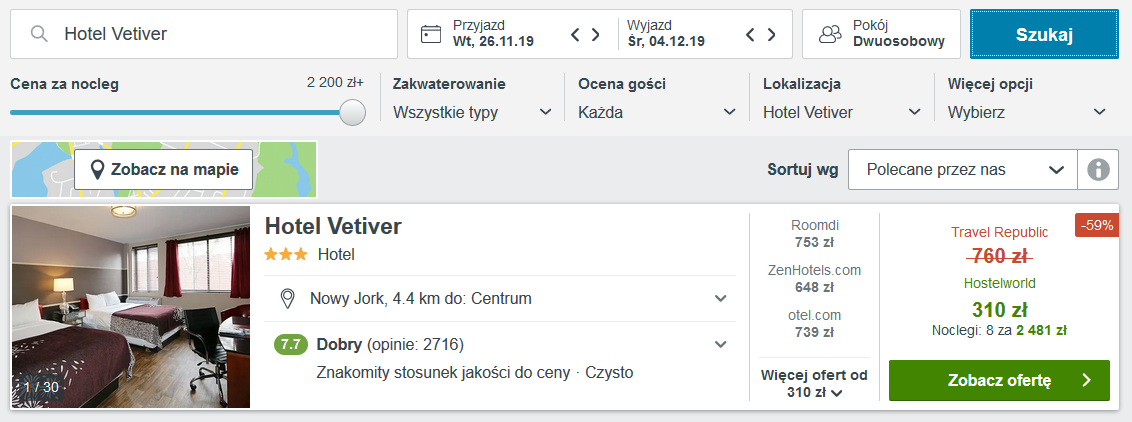 hotel nowy jork