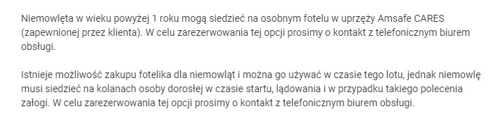 Ryanair fotelik