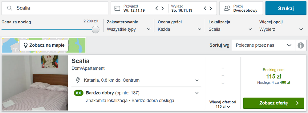 noclegi Katania
