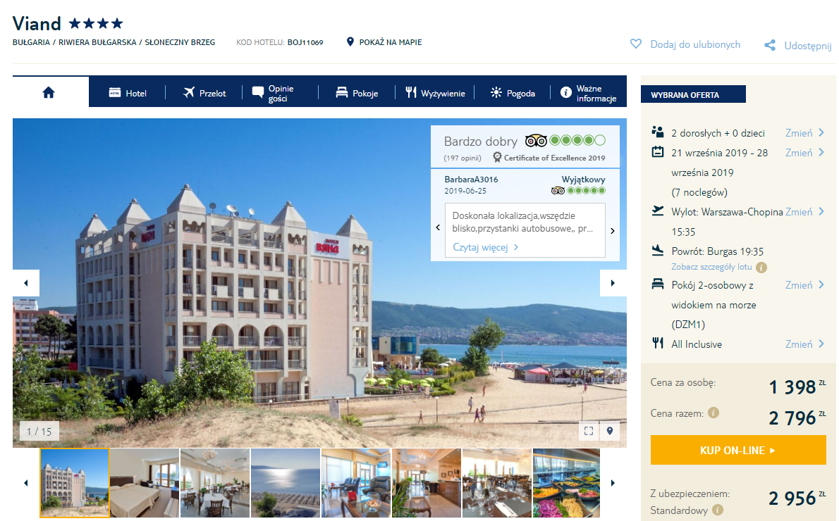 Rezerwacja hotelu