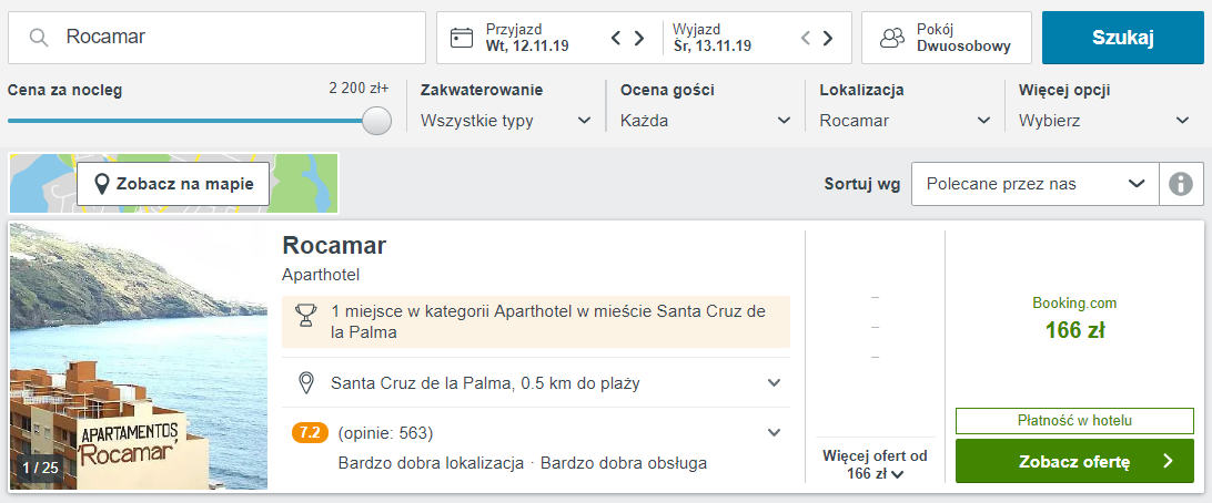 Rezerwacja hotelu