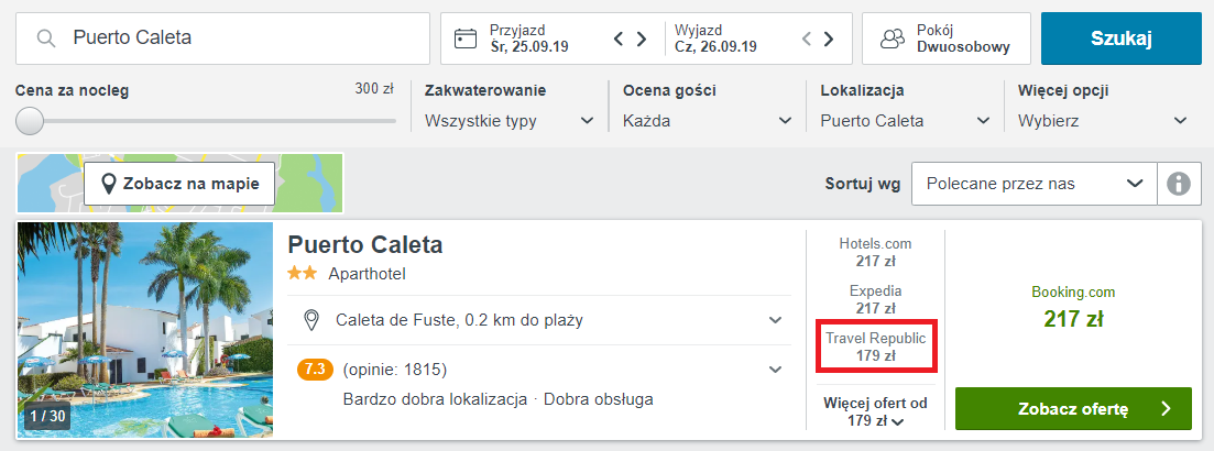 Rezerwacja noclegów