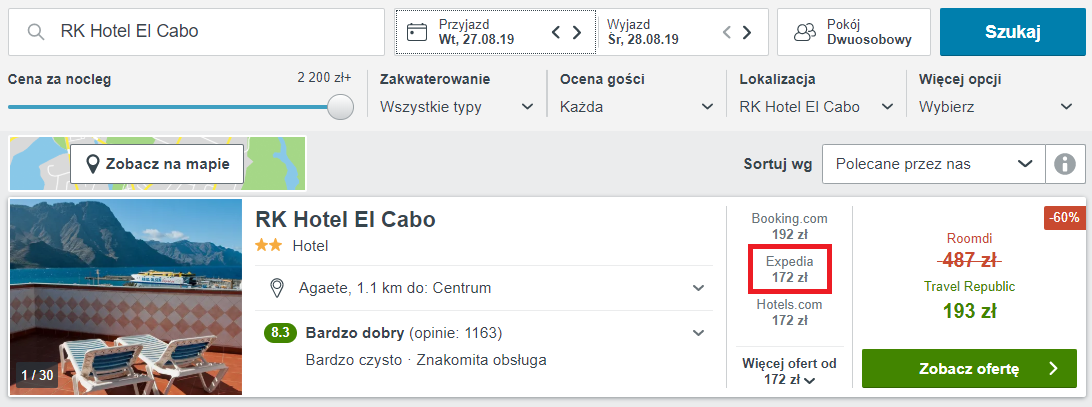 Rezerwacja noclegów
