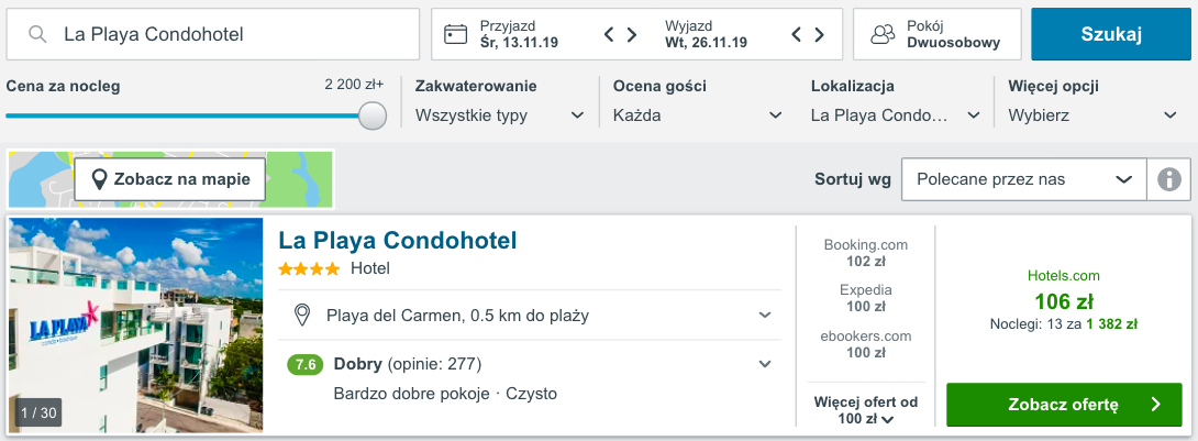 zarezerwuj hotel w canicnu
