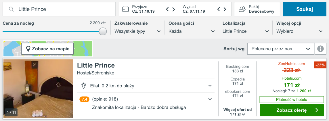 zarezerwuj hotel w ejlacie