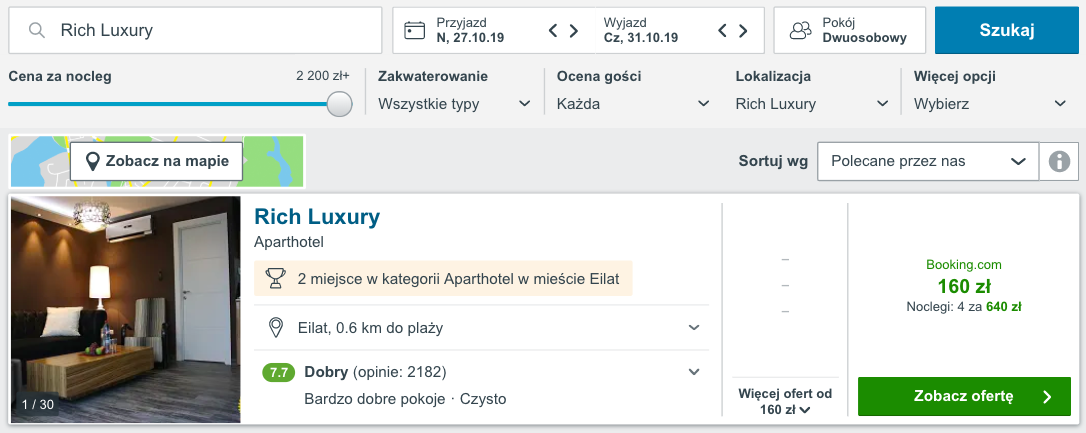 zarezerwuj hotel w ejlacie