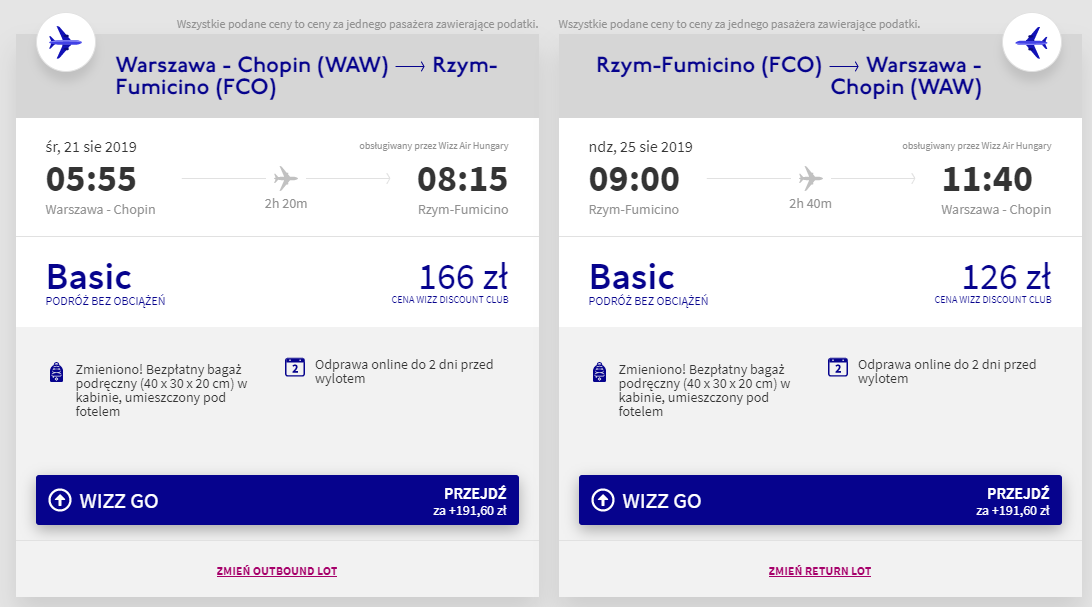 Rzym loty