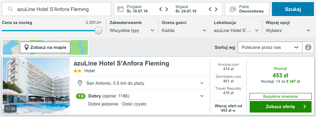 zarezerwuj hotel na ibizie