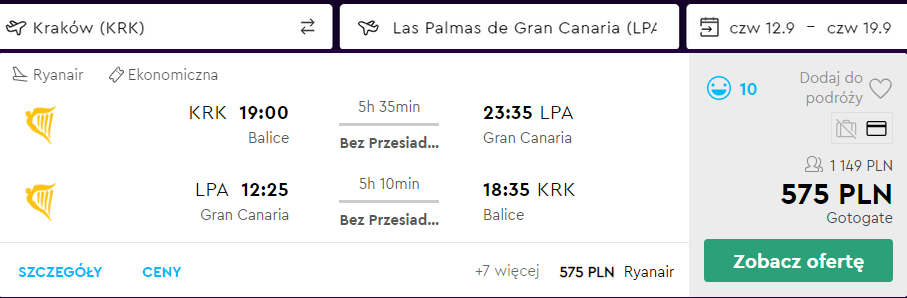 Tanie loty na kanary