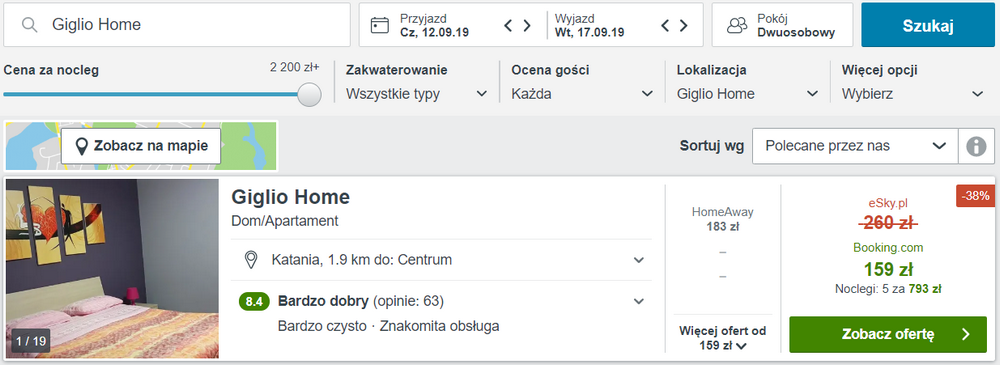 noclegi katania
