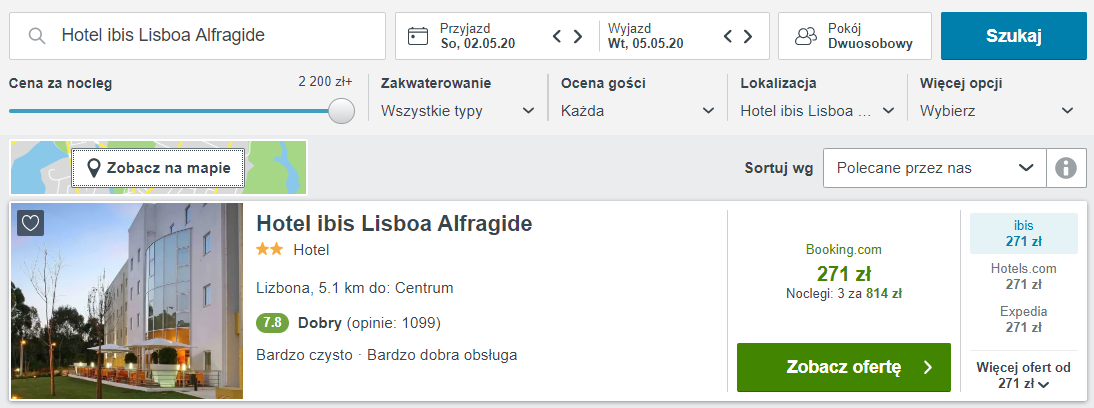 Lizbona hotel