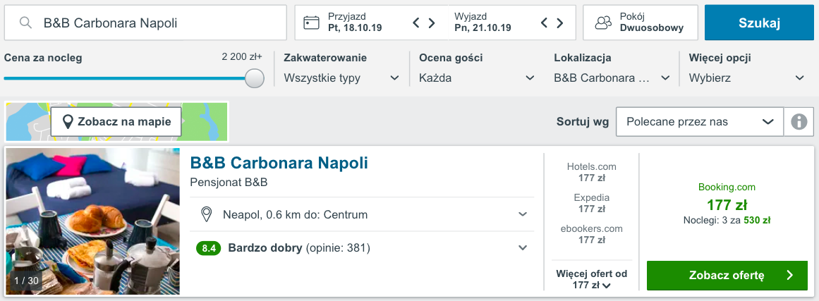 zarezerwuj hotel w neapolu