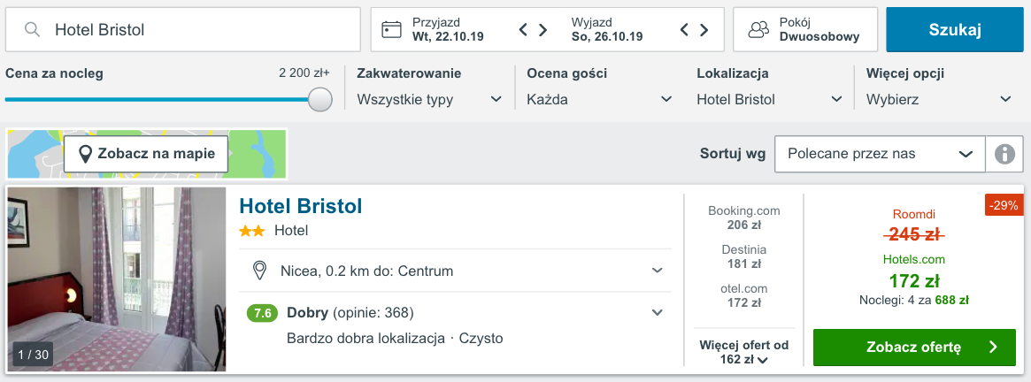 zarezerwuj hotel w nicei