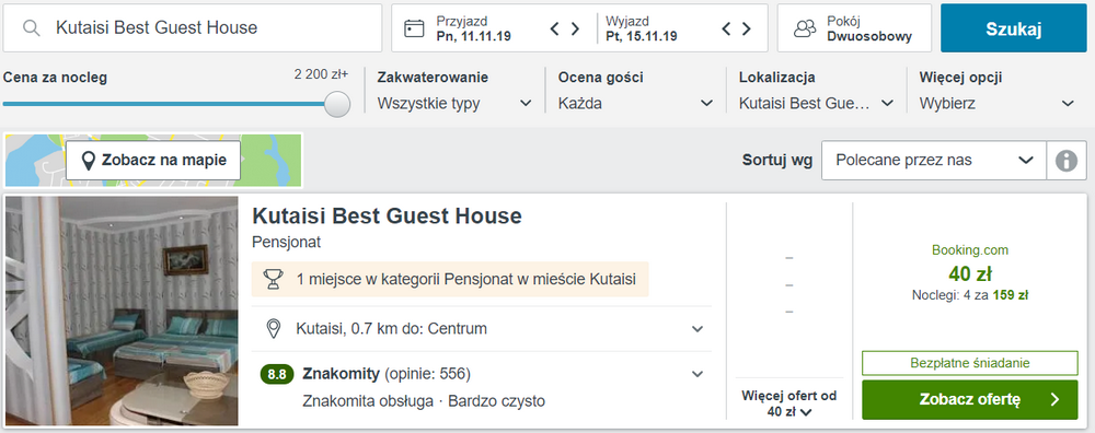 noclegi w gruzji