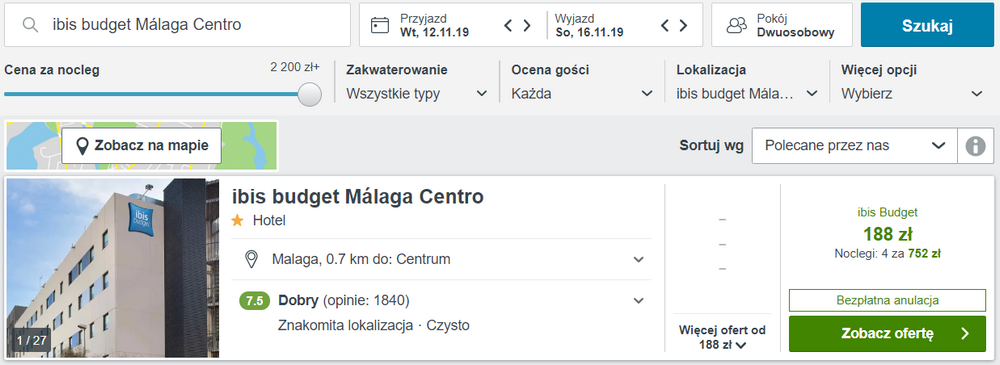 noclegi malaga