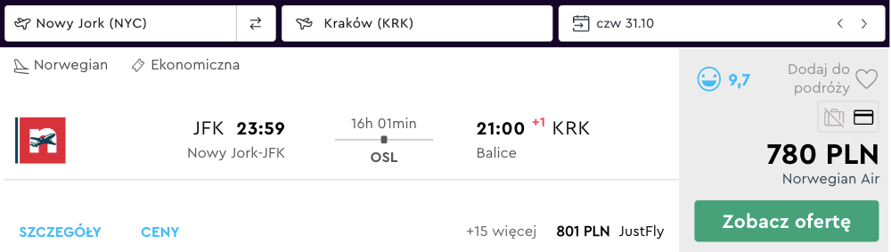 zarezerwuj loty do krakowa