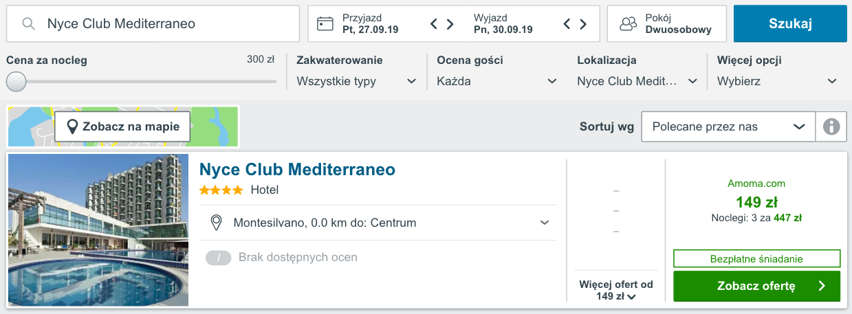 zarezerwuj hotel w pescarze