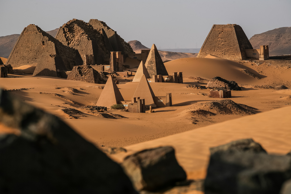 Piramidy w Meroe, Sudan