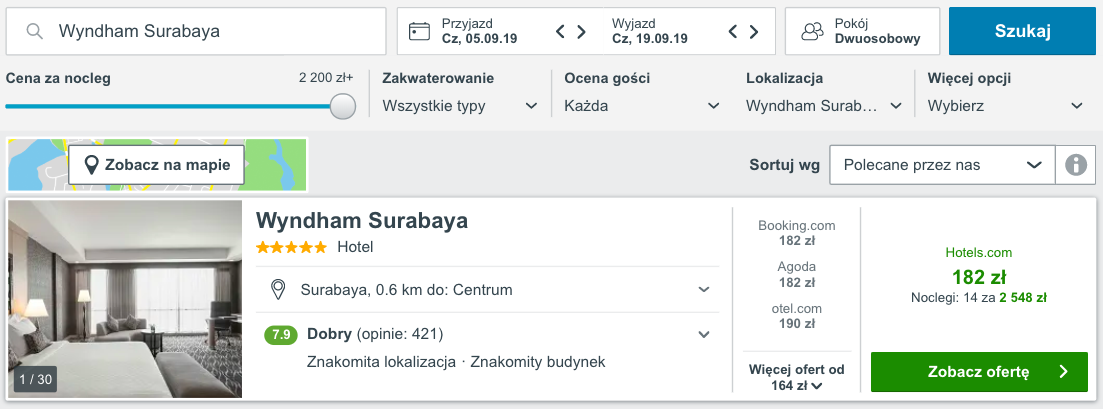 zarezerwuj hotel w indonezji