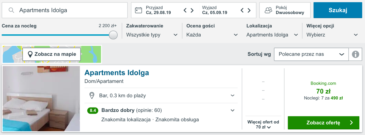 zarezerwuj hotel w czarnogorze