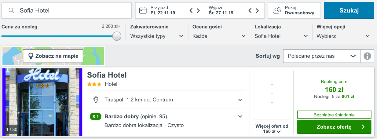zarezerwuj hotel w tiraspolu