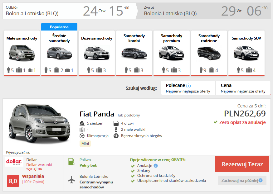 Toskania auto