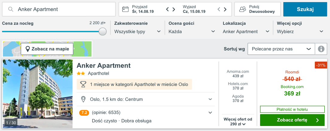 zarezerwuj hotel w oslo