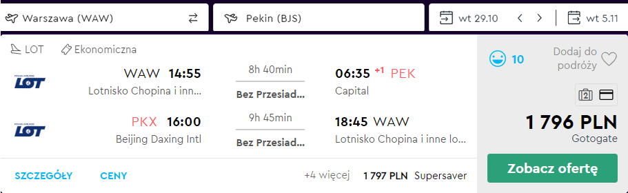 pekin z warszawy