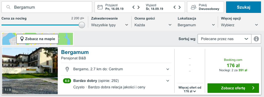 zarezerwuj hotel w bergamo