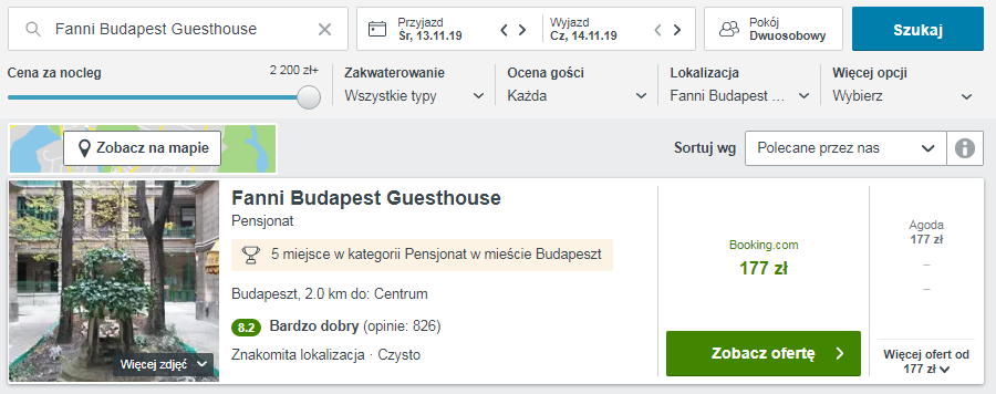 Rezerwacja hotelu
